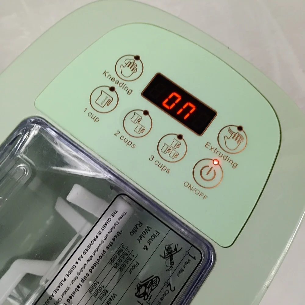 Automatic Pasta and Noodle Maker Mint Green Electric Extdr Machine Q6 260W WORKS